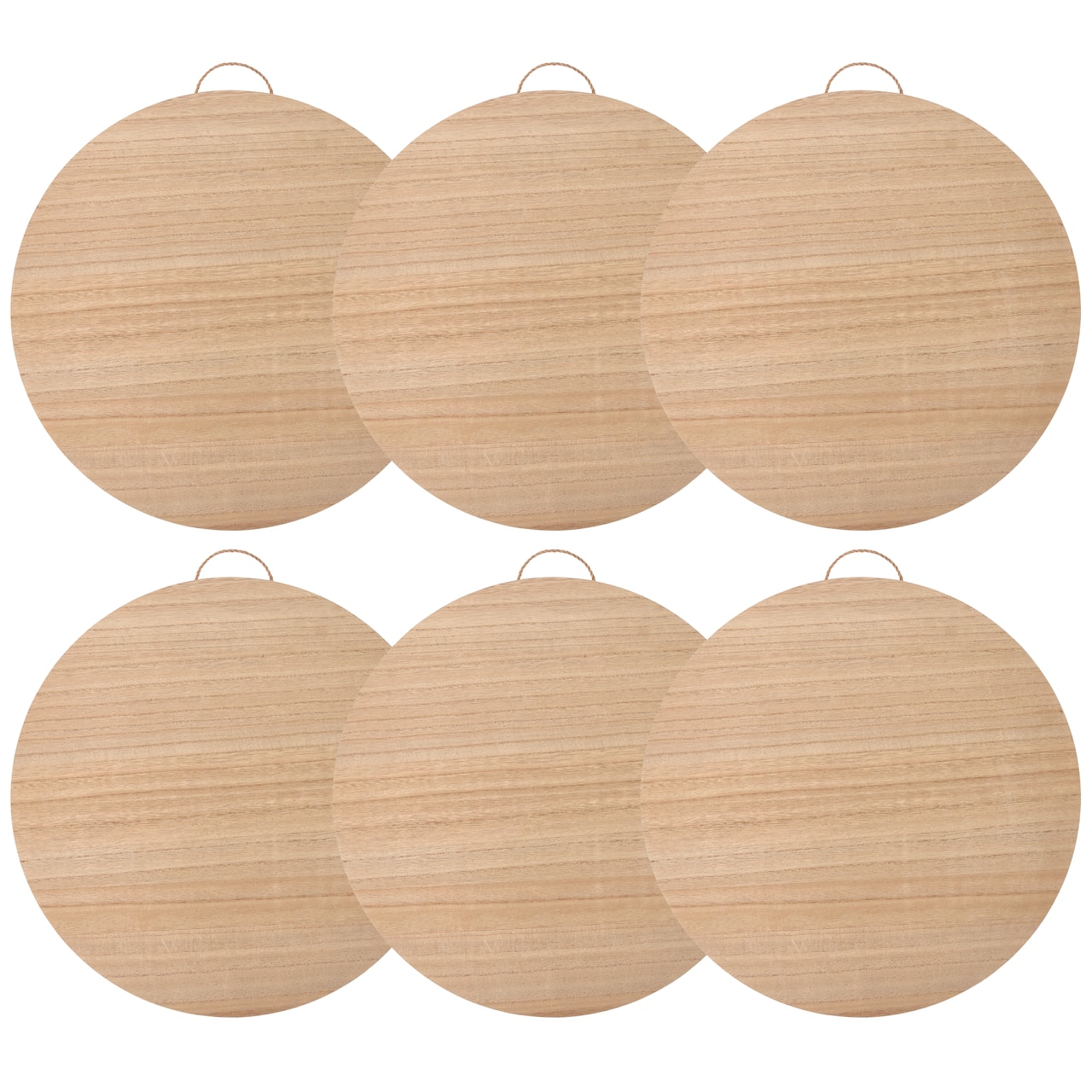 6 Pack: 18" Unfinished Round Plaque by Make Market®